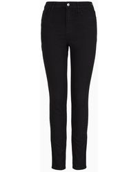 Emporio Armani - J20 High-waisted, Super Skinny-leg Stretch Denim Jeans - Lyst