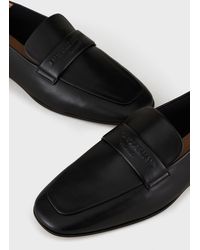 Womens Shoes Flats and flat shoes Loafers and moccasins Emporio Armani Satin Lace-up Shoes in Black 
