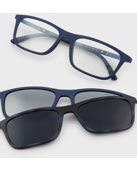 Emporio Armani Sport Wrap Sunglasses in Black for Men | Lyst