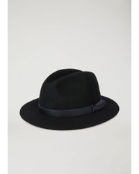 Emporio Armani Cappello Fedora - Blu