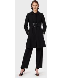 Emporio Armani Coats - Black
