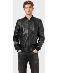 leather jacket emporio armani