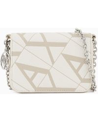 ARMANI EXCHANGE - Wallet On Chain With Allover Logo - Lyst