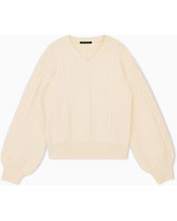 ARMANI EXCHANGE - Regular Fit Pullover Knitted With Wool - Lyst