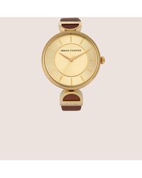 armani exchange watches gold