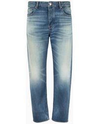 Armani Exchange - J71 Carrot Fit Jeans In Indigo Comfort Denim - Lyst