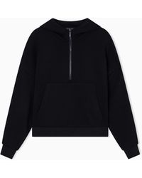 ARMANI EXCHANGE - Kapuzenpullover Mit Halbem Reißverschluss - Lyst