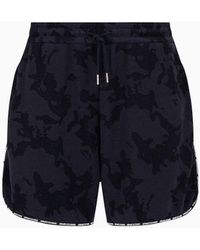 Armani Exchange - Shorts In Slub Fabric - Lyst