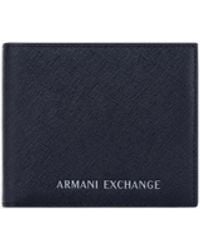 ARMANI EXCHANGE - Bifold Wallet With Credit Card Slots - Lyst