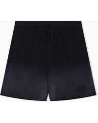ARMANI EXCHANGE - Used-Effect Bermuda Shorts With Logo - Lyst