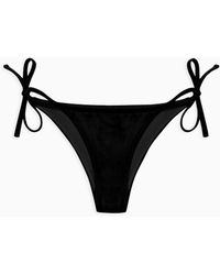 Armani Exchange - Swimsuit With Laces In Asv Recycled Fabric - Lyst