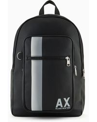 Armani Exchange - Backpack With Contrasting Band And Logo - Lyst