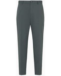 Armani Exchange - Pantaloni Regular Fit In Seersucker - Lyst