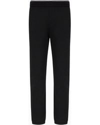 Armani Exchange - Stretch Cotton French Terry Sweatpants - Lyst