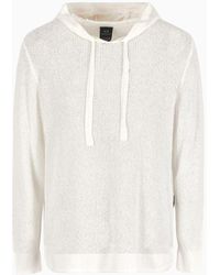 Armani Exchange - Asv Organic Cotton Blend Hooded Sweater - Lyst
