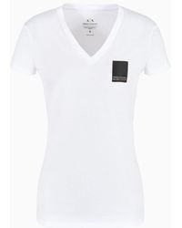 Armani Exchange - Slim Fit T-shirt In Asv Organic Cotton - Lyst