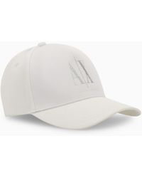 ARMANI EXCHANGE - Cotton Twill Baseball Cap With An Embroidered Logo Icon - Lyst