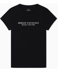 ARMANI EXCHANGE - Slim Fit T-Shirt With Milan New York Print - Lyst