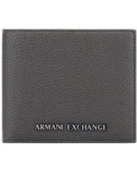 ARMANI EXCHANGE - Bifold Wallet With Credit Card Holder - Lyst