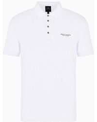 Armani Exchange - Milano New York Cotton Polo Shirt - Lyst
