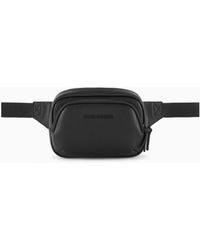 ARMANI EXCHANGE - Faux Leather Bum Bag With Logo - Lyst