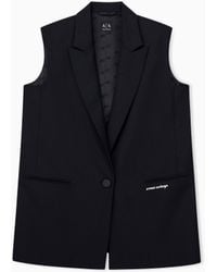 ARMANI EXCHANGE - Regular Fit Waistcoat Fabric Blend - Lyst