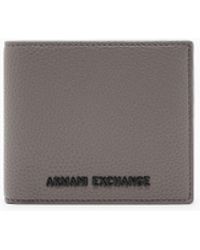 ARMANI EXCHANGE - Smooth Texture Bifold Wallet - Lyst