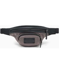 ARMANI EXCHANGE - Two-Tone Bum Bag With Logo - Lyst
