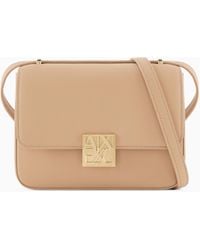 ARMANI EXCHANGE - Bolso Bandolera Con Cierre De Solapa Y Placa De Logotipo - Lyst