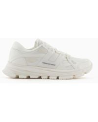 ARMANI EXCHANGE - Sneakers With Contrasting Details - Lyst