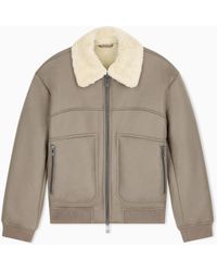 ARMANI EXCHANGE - Blouson Jacket With Stretch Fabric - Lyst