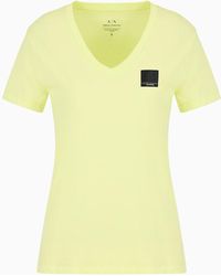 Armani Exchange - T-shirt Regular Fit Mix Mag In Cotone Organico Asv - Lyst