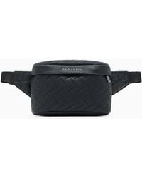 ARMANI EXCHANGE - Quilted Waist Bag With An Adjustable Strap And Zip Closure - Lyst