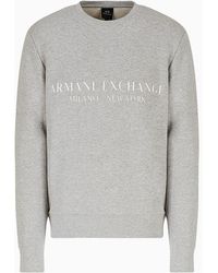 Armani Exchange - Milano New York Crew Neck Sweatshirt - Lyst
