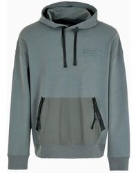 Armani Exchange - Hooded Sweatshirt With Large Pocket - Lyst