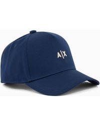 ARMANI EXCHANGE - Logo Cap With Curved Visor - Lyst