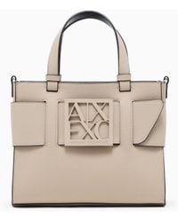 ARMANI EXCHANGE - Tote Bag Media Con Doppi Manici E Tracolla - Lyst