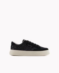 ARMANI EXCHANGE - Sneakers With Allover Logo Insert - Lyst