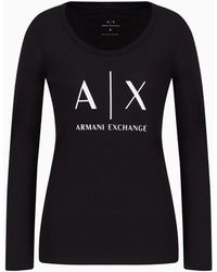 Armani Exchange - T-shirt Slim Fit In Jersey Di Cotone Pima - Lyst