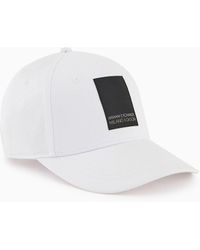 Armani Exchange - Hat With Visor And Asv Cotton Patch - Lyst
