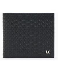 ARMANI EXCHANGE - Cartera Tipo Libro Con Banda En Contraste Y Logo - Lyst