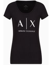 Armani Exchange - T-shirt slim fit in jersey di cotone pima - Lyst