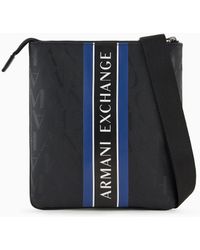 Armani Exchange Logo Print Tech Belt Bag in Black for Men | Lyst