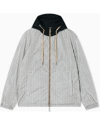 ARMANI EXCHANGE - Ultralight Nylon Blouson With Iridescent Effect - Lyst