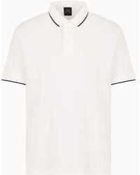 Armani Exchange - Regular Fit Polo Shirt In Asv Mercerized Cotton - Lyst