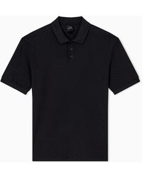 ARMANI EXCHANGE - Polo Regular Fit Logo Allover - Lyst