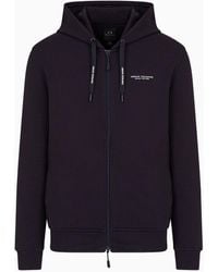 Armani Exchange - Milano New York Zip Up Hooded Sweatshirt - Lyst