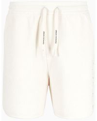 Armani Exchange - Cotton Blend Pique Shorts - Lyst