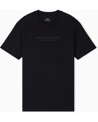 ARMANI EXCHANGE - Regular Fit T-Shirt With Logo - Lyst