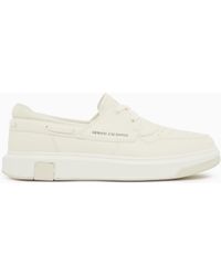 ARMANI EXCHANGE - Sneakers With Crossed Laces And Logo - Lyst